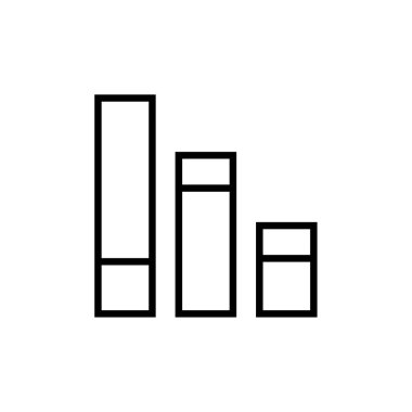 çubuk çizelgesi vektör illüstrasyonu