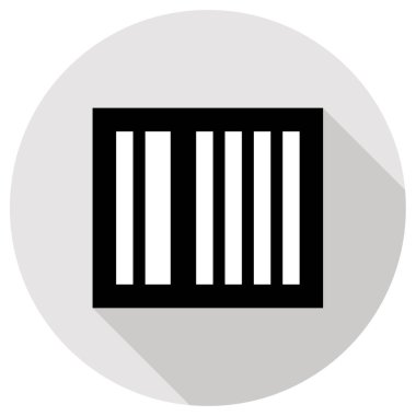 Barkod simgesinin vektör illüstrasyonu 