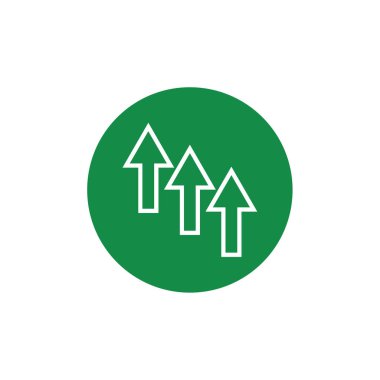 vektör çizim simgesini yukarı ok