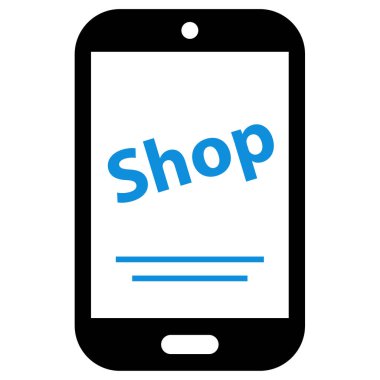 akıllı telefon simgesi basit vektör illüstrasyonu