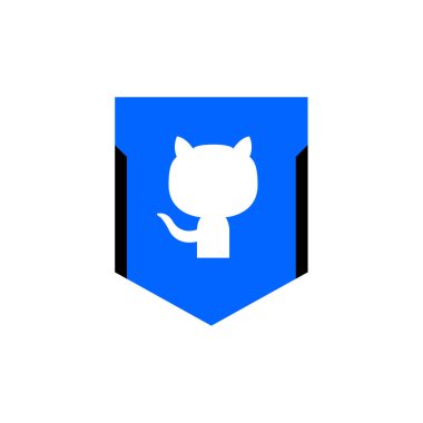 github sosyal medya logo vektör illüstrasyonu 