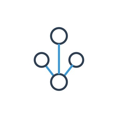 Molekül simgesi vektör illüstrasyonu