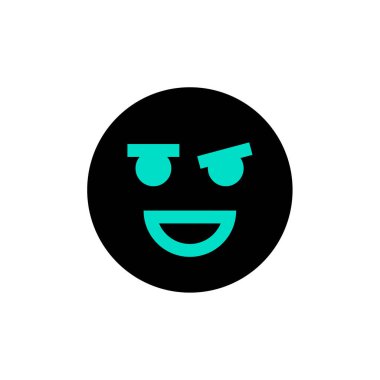 yüz simgesi, vektör illüstrasyonu 