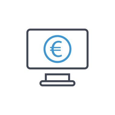 Çevrimiçi Ödeme simgesi. vektör illüstrasyonu 