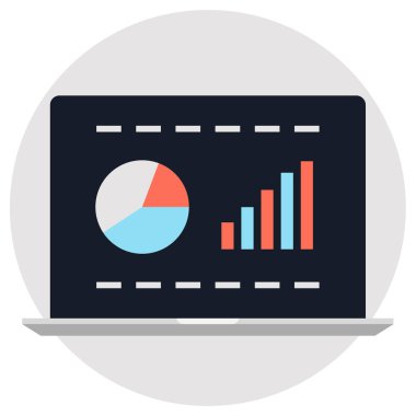 Bilgisayar. Web simgesi basit illüstrasyon