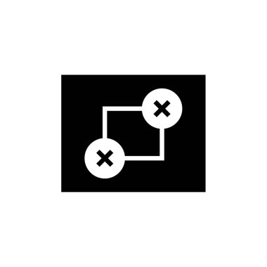 wirefram simgesi vektör illüstrasyonu