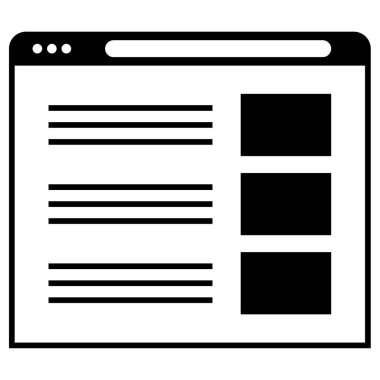 Kablo çerçevesi. Web simgesi basit illüstrasyon