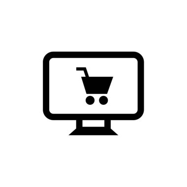 çevrimiçi alışveriş vektörü resimleme tasarımı