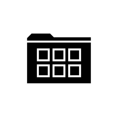 Web ve mobil uygulama tasarımınız için beyaz arkaplanda izole edilmiş dizin simgesi vektörü  