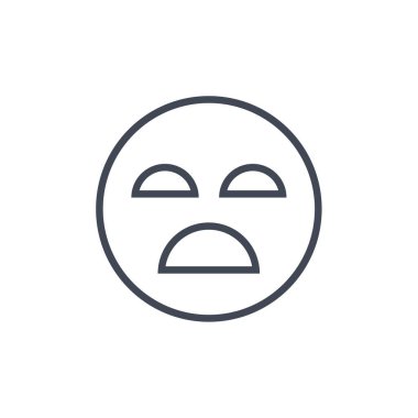 emoji, yüz ifadesi sembolü, simge simgesi, vektör illüstrasyonu