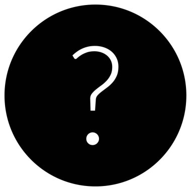 Soru işareti, basit vektör illüstrasyonu