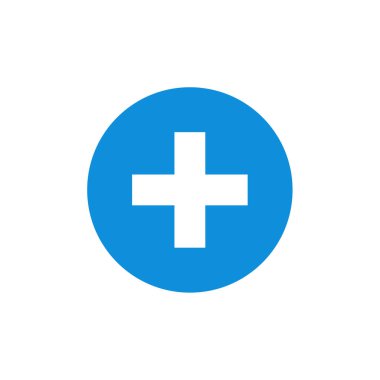 Artı modern simge vektör illüstrasyonunu ekle     