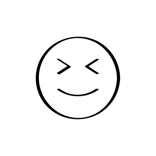 Emoji Arckifejezés Szimbólum Emotikon Vektor Illusztráció — Stock Vector