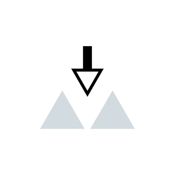 Seta Para Cima Design Logotipo — Vetor de Stock