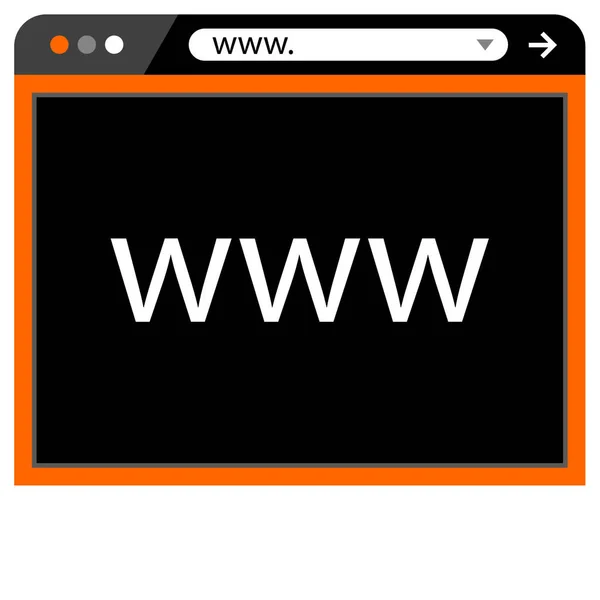 Ícone Vetor Navegador Para Web Site Design Aplicativos — Vetor de Stock
