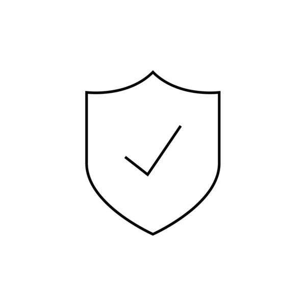 Ícone Escudo Ilustração Vetorial — Vetor de Stock