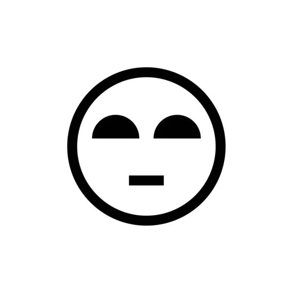 Gesicht Emoticon Symbol Vektorillustration — Stockvektor