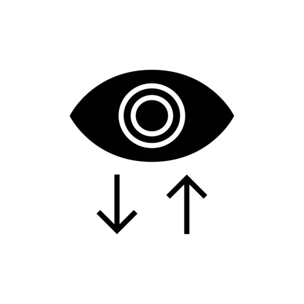 Διάνυσμα Εικονίδιο Μάτι Απομονώνονται Λευκό Φόντο Για Σχεδιασμό Web Και — Διανυσματικό Αρχείο