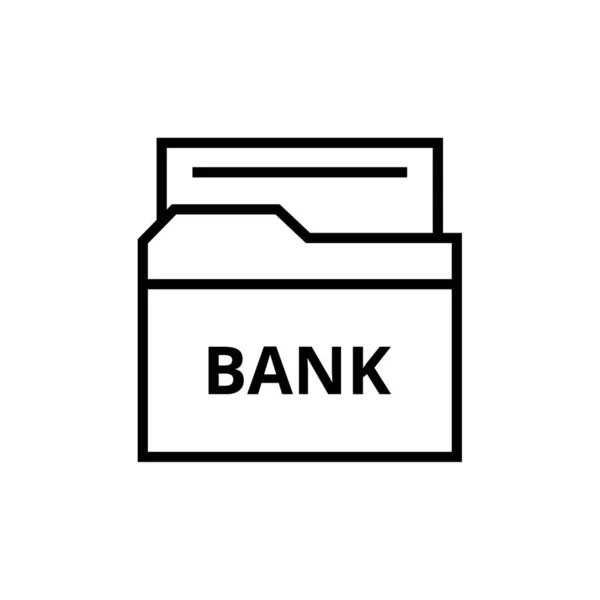 Vektor Illustration Bank Ikon — Stock vektor