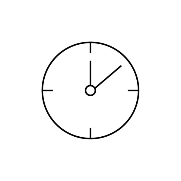 Saat Simgesi Düz Biçim Tasarım Vektörü — Stok Vektör