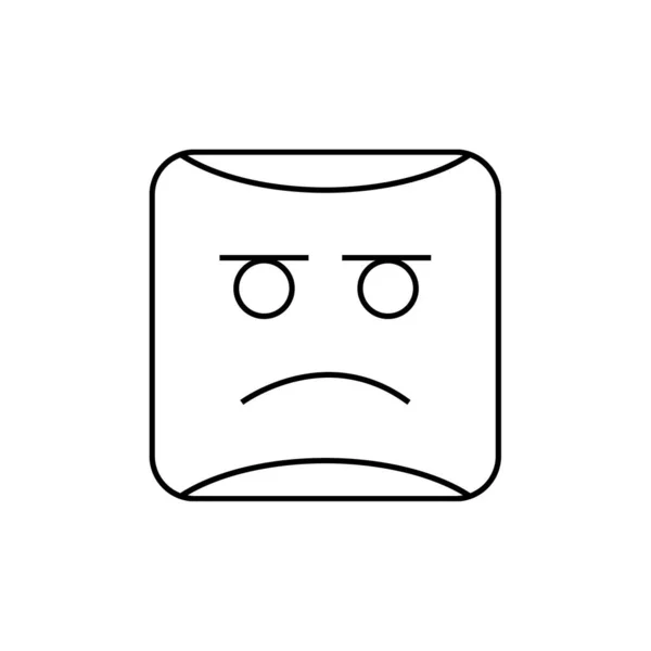 Emoji Symbol Ansiktsuttrykk Emotikon Vektorillustrasjon – stockvektor