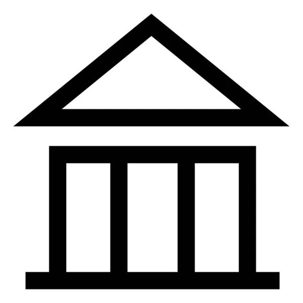 Jednoduchá Vektorová Ilustrace Bankovnictví — Stockový vektor