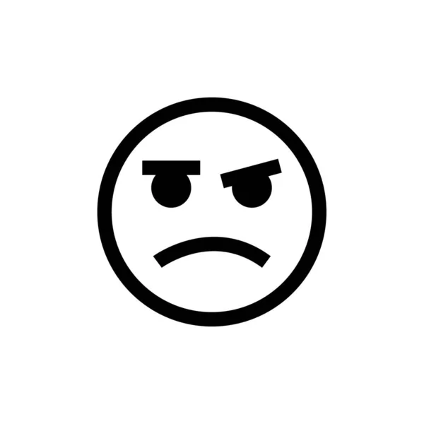 Face Emoticon Icon Vector Illustration — Stock Vector