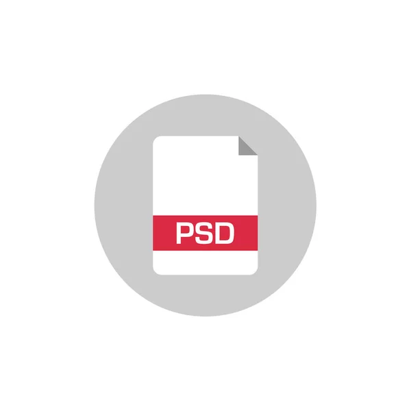 Значок Формату Файлів Psd Векторна Ілюстрація Простого Дизайну — стоковий вектор