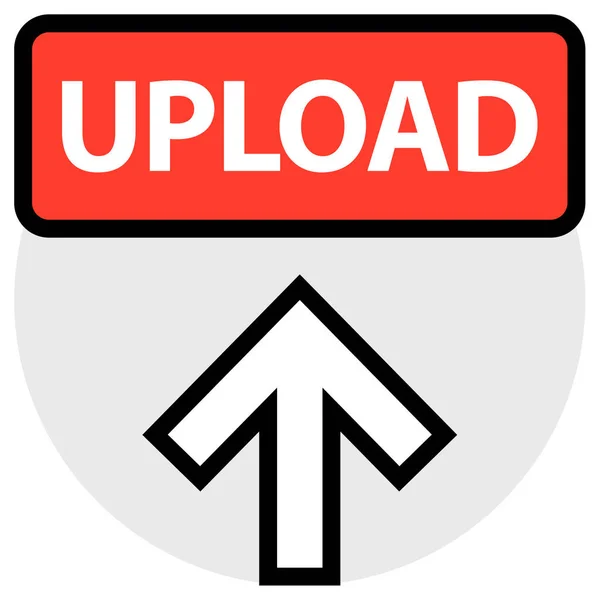 Upload Sign Upload Icon Vector Illustration — Stock Vector