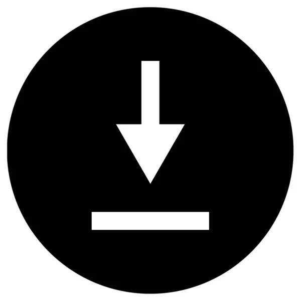 Піктограма Стрілки Вниз Символ Завантаження Векторні Ілюстрації — стоковий вектор
