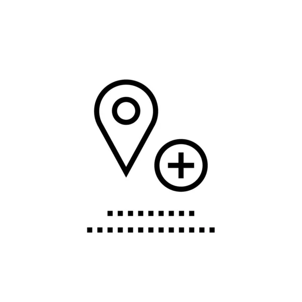 Location Icon Vector Isolated White Background Your Web Mobile App — стоковый вектор