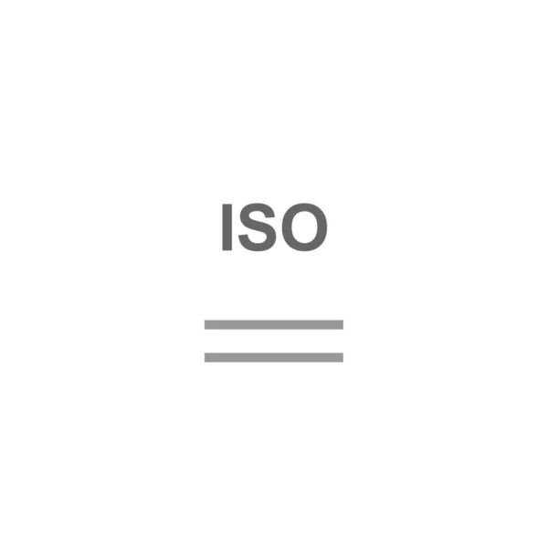 Iso File Icon Vector Illustratie Eenvoudig Ontwerp — Stockvector