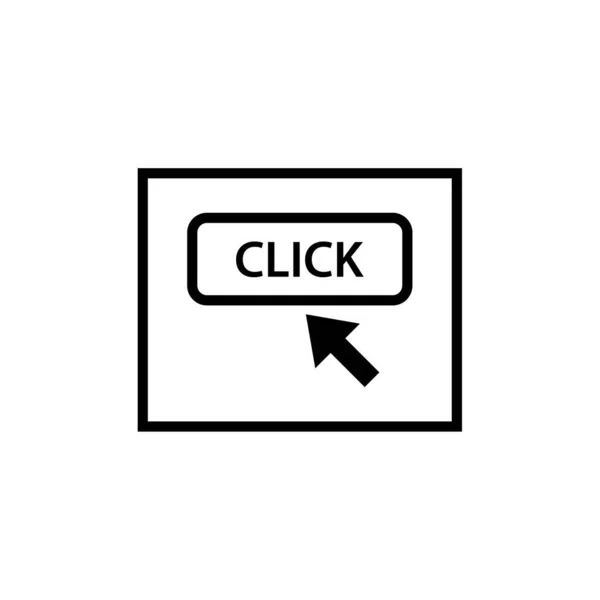 Ilustración Vectorial Del Icono Flecha Clic — Vector de stock