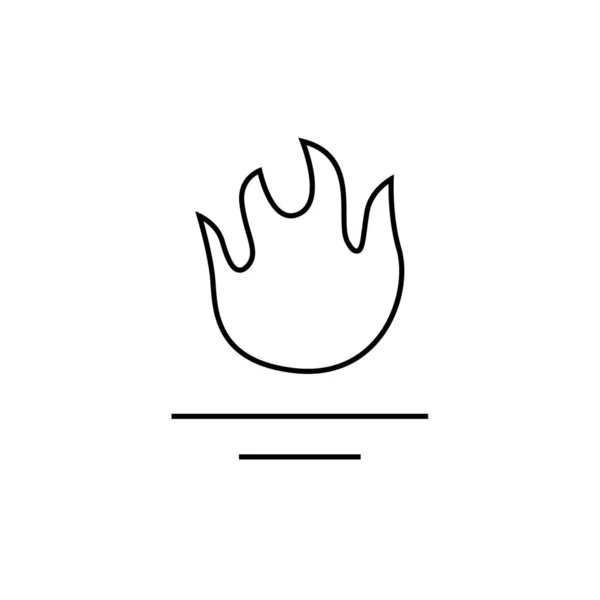 炎のアイコンベクトルイラストデザイン — ストックベクタ