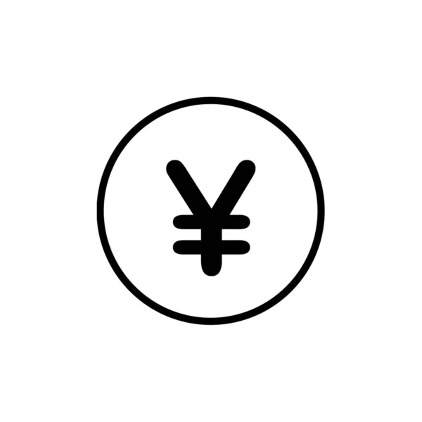 Иена Икона Изолированный Вектор Белом Фоне Дизайн Плоских Векторных Символов — стоковый вектор