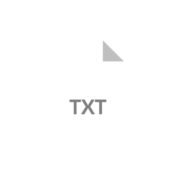 Εικονίδιο Αρχείου Txt Διανυσματική Απεικόνιση Απλό Σχέδιο — Διανυσματικό Αρχείο