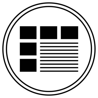 Kablo çerçevesi. Web simgesi basit illüstrasyon