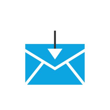 e- posta web simgesi, basit illüstrasyon