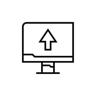 bilgisayar simgesi vektör illüstrasyonu