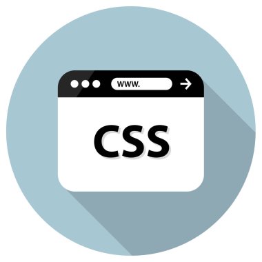 Web Geliştirme basit simgesi, vektör illüstrasyonu