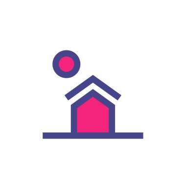 ev simgesi vektör illüstrasyonu