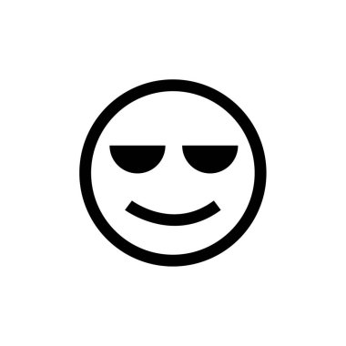 yüz simgesi, vektör illüstrasyonu 