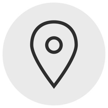 konum belirleyici simgesi, vektör illüstrasyonu