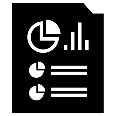 iş raporu simgesi basit illüstrasyon