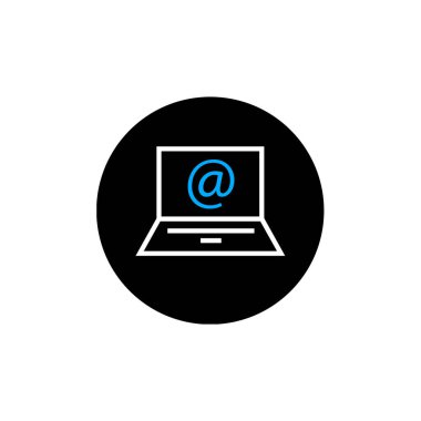 e- posta web simgesi, basit illüstrasyon