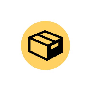 kutu vektör düz simgesi 