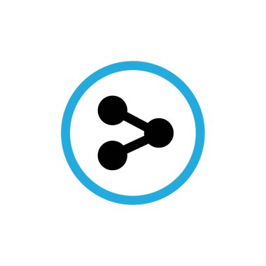 veri web simgesi, vektör illüstrasyonunu paylaş