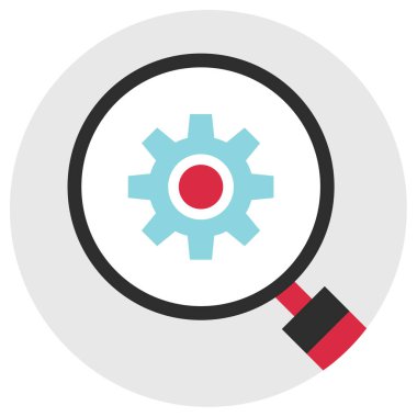 Arama simgesi vektör illüstrasyonu 