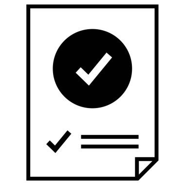 iş raporu simgesi basit illüstrasyon