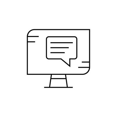 Metin Mesajlaşma simgesi vektör illüstrasyonu